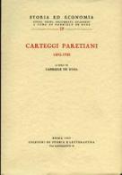 Carteggi paretiani (1892-1923) edito da Storia e Letteratura