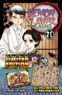 Demon slayer. Kimetsu no yaiba. Limited edition. Con Adesivi vol.21 di Koyoharu Gotouge edito da Star Comics