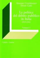 La politica del debito pubblico in Italia (1919-1943) di Antonio Confalonieri, Ettore Gatti edito da Laterza
