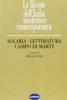 Solaria «Letteratura» «Campo di Marte» edito da Canova