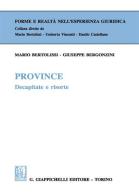Province. Decapitate e risorte di Mario Bertolissi, Giuseppe Bergonzini edito da Giappichelli