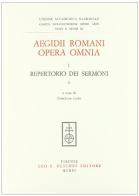 Aegidii Romani opera omnia vol.1.6 di Egidio Romano edito da Olschki