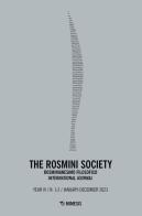 The Rosmini society. Rosminianesimo filosofico international journal (2023) vol.1-2 edito da Mimesis