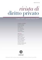 Rivista di diritto privato (2019) vol.1 edito da Cacucci