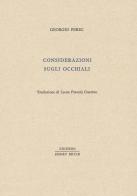 Considerazioni sugli occhiali di Georges Perec edito da Henry Beyle