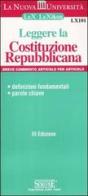 Leggere la Costituzione Repubblicana edito da Edizioni Giuridiche Simone