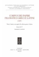 Corpus dei papiri filosofici greci e latini. Testi e lessico nei papiri di cultura greca e latina vol.2.1 edito da Olschki