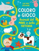 Animali del mare e della fattoria. Coloro e gioco. Ediz. a colori edito da Joybook