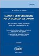 Elementi di informazione per la sicurezza sul lavoro di Remo Zucchetti, Manfredi Capone edito da Buffetti