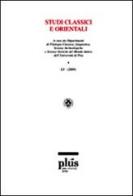 Studi classici e orientali (2009) vol.55 edito da Plus