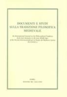 Documenti e studi sulla tradizione filosofica medievale (2017) vol.28 edito da Sismel