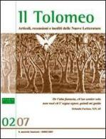 Il Tolomeo. Articoli, recensioni e inediti delle nuove letterature edito da LA TOLETTA Edizioni