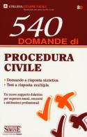 540 domande procedura civile edito da Edizioni Giuridiche Simone