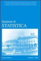 Quaderni di statistica (2005) vol.6 edito da Liguori