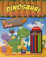 Dinosauri. La mia valigetta colora e gioca. Con adesivi. Ediz. a colori. Con pastelli edito da 2M
