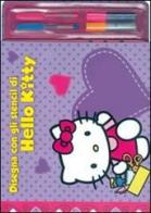 Disegna con gli stencil di Hello Kitty. Con stickers edito da Edibimbi