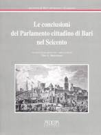 Le conclusioni del parlamento cittadino di Bari nel Seicento di Vito A. Melchiorre edito da Adda