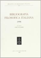 Bibliografia filosofica italiana 1998 edito da Olschki