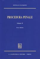 Procedura penale vol.2 di Metello Scaparone edito da Giappichelli