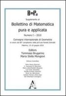 Bollettino di matematica pura e applicata. Supplemento 2010 vol.1 di Tommaso Brugarino, M. Stella Mongiovì edito da Aracne