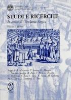 Studi e ricerche in onore di Girolamo Sotgiu vol.2 edito da CUEC Editrice