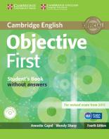 Objective first certificate. Student's book. Without answers. Per le Scuole superiori. Con CD-ROM. Con espansione online edito da Cambridge