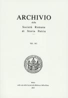 Archivio della Società romana di storia patria vol.141 edito da Società Romana Storia Patria