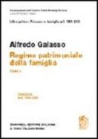 Libro primo: artt. 159-230. Regime patrimoniale della famiglia di Alfredo Galasso edito da Zanichelli