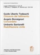 Legge fallimentare. Chiusura del fallimento. Concordato. Riabilitazione civile. (artt. 118-145) di Guido Uberto Tedeschi, Angelo Bonsignori, Umberto Santarelli edito da Zanichelli