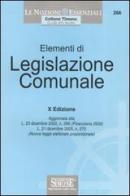 Elementi di legislazione comunale edito da Edizioni Giuridiche Simone