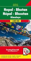 Nepal Bhutan 1:800.000 edito da Freytag & Berndt