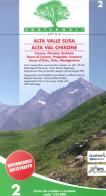 Carta n. 2. Alta valle Susa, alta val Chisone. Carta dei sentieri e stradale scala 1:25.000 edito da Fraternali Editore