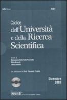 Codice dell'Università e della ricerca scientifica. Con CD-ROM edito da Edizioni Giuridiche Simone