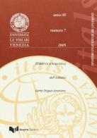 Itals. Didattica e linguistica dell'italiano come lingua straniera (2005) vol.7 edito da Guerra Edizioni