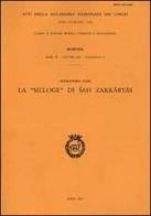 La silloge di Sah Zakkaryas di Alessandro Gori edito da Accademia Naz. dei Lincei