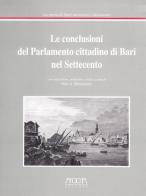 Le conclusioni del parlamento cittadino di Bari nel Settecento di Vito A. Melchiorre edito da Adda