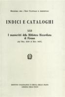 I manoscritti della Biblioteca riccardiana di Firenze di Maria Prunai Falciani edito da Ist. Poligrafico dello Stato