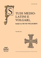 Studi mediolatini e volgari (2020) vol.66 edito da Pacini Editore