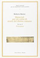 Materiali per un corso di storia del diritto romano vol.2 di Roberto Bonini edito da Pàtron