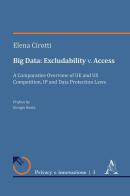 Big Data: excludability v. access. A comparative overview of UE and US competition, IP and Data Protection laws di Elena Cirotti edito da Aracne