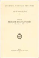 Problemi dell'università. Seminario (Roma, 18 aprile 2001) edito da Accademia Naz. dei Lincei