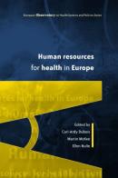 Human resources for health in Europe di Dubois edito da McGraw-Hill Education