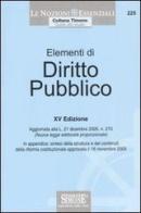Elementi di diritto pubblico edito da Edizioni Giuridiche Simone