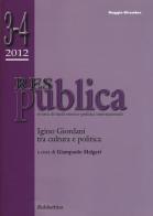 Res publica (2012) vol. 3-4 edito da Rubbettino