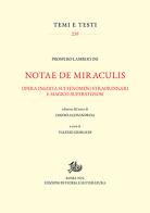 Notae de miraculis di Prospero Lambertini edito da Storia e Letteratura