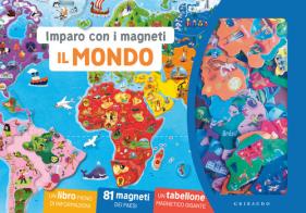 Il mondo. Imparo con i magneti. Ediz. a colori. Con 81 magneti dei paesi. Con tabellone magnetico gigante edito da Gribaudo