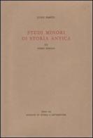 Studi minori di storia antica vol.3 di Luigi Pareti edito da Storia e Letteratura