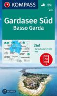Carta escursionistica n. 695. Gardasee Süd, Basso Garda. Ediz. multilingue edito da Kompass