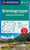 Cartina escursionistica n. 073 Dolomiti di Brenta edito da Kompass