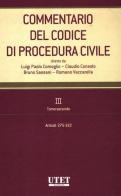 Commentario del codice di procedura civile vol.3.2 edito da Utet Giuridica